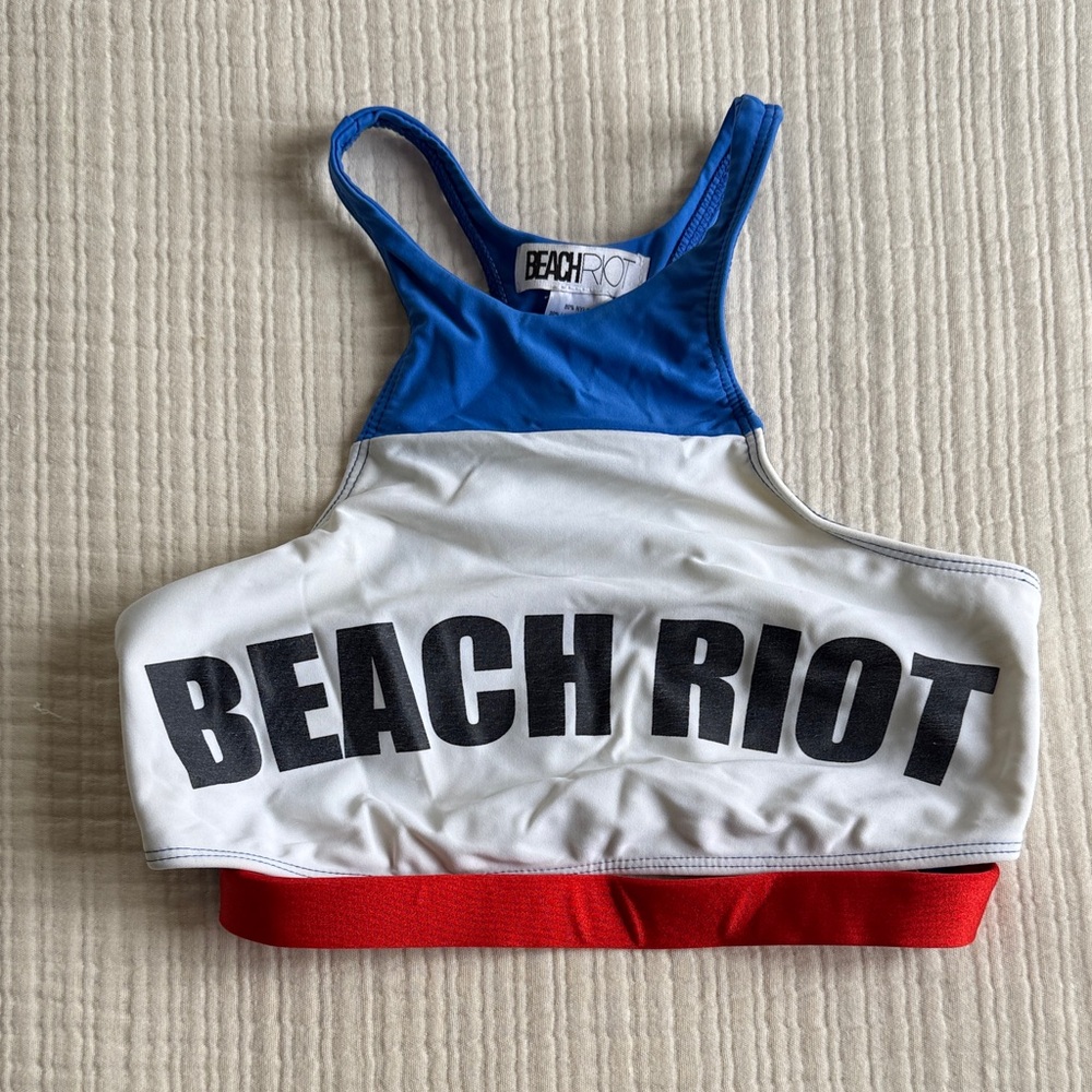 Beach Riot Tricolor Sports Top